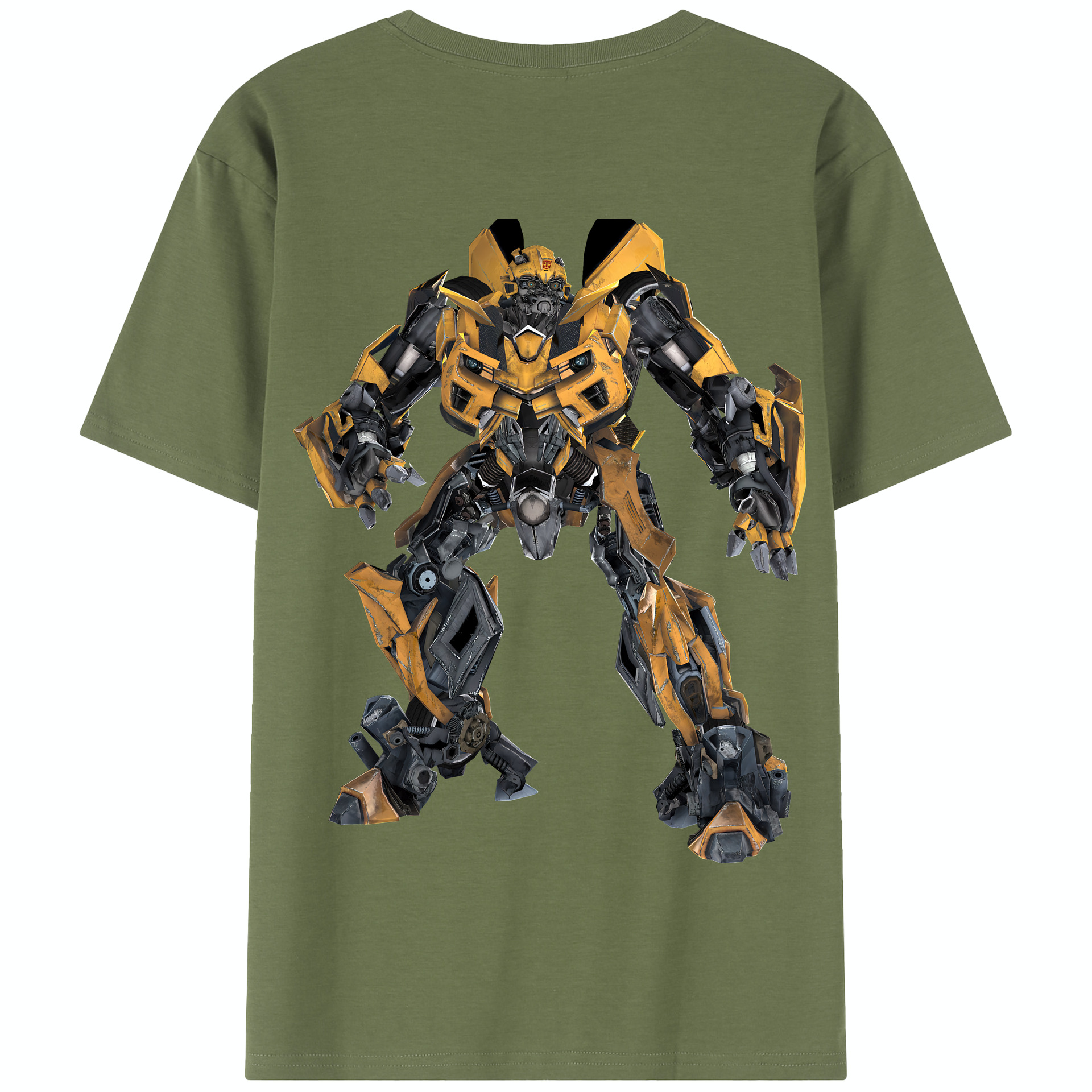 （画像用） Transformers トランスフォーマー 綿100％半袖Tシャツ（背面プリント）